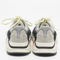 Pre Owned Yeezy x Adidas Multicolor Mesh and Suede Boost 700 Wave Runner Sneakers Size 38