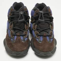 Pre Owned Yeezy x Adidas Multicolor Suede and Leather Yeezy 500 Sneakers Size 38.5