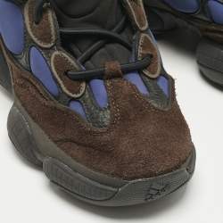 Pre Owned Yeezy x Adidas Multicolor Suede and Leather Yeezy 500 Sneakers Size 38.5