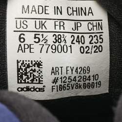 Pre Owned Yeezy x Adidas Multicolor Suede and Leather Yeezy 500 Sneakers Size 38.5