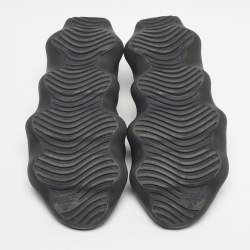 Pre Owned Yeezy x Adidas Black/Brown Mesh and Rubber 450 Lace Up Sneakers Size 38