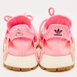 Pre Owned Yeezy x Adidas Pink Fabric NMD Lace Up Sneakers Size 41.5