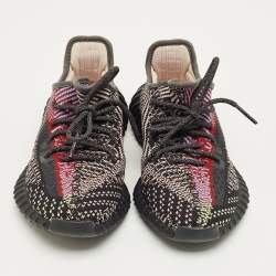 Pre Owned Yeezy x Adidas Multicolor Knit Fabric Boost 350 V2 Yecheil (Non-Reflective) Sneakers Size 38 2/3