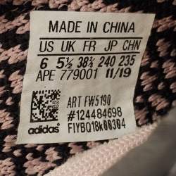 Pre Owned Yeezy x Adidas Multicolor Knit Fabric Boost 350 V2 Yecheil (Non-Reflective) Sneakers Size 38 2/3