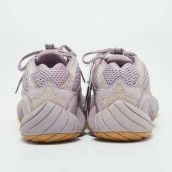 Pre Owned Yeezy x Adidas Purple Mesh and Suede 500 Soft Vision Sneakers Size 42