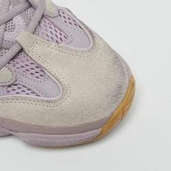 Pre Owned Yeezy x Adidas Purple Mesh and Suede 500 Soft Vision Sneakers Size 42