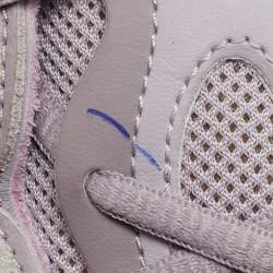 Pre Owned Yeezy x Adidas Purple Mesh and Suede 500 Soft Vision Sneakers Size 42