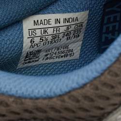 Pre Owned Yeezy x Adidas Multicolor Mesh and Suede Boost 700 Carbon Blue Sneakers Size 38 2/3