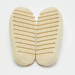 Pre Owned Yeezy x Adidas Cream Rubber Bone Slides Size 40.5