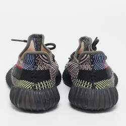 Pre Owned Yeezy x Adidas Boost 350 V2 Yecheil (Non-Reflective) Size 39 1/3 Multicolor Knit Fabric Low Top Sneakers