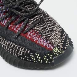 Pre Owned Yeezy x Adidas Boost 350 V2 Yecheil (Non-Reflective) Size 39 1/3 Multicolor Knit Fabric Low Top Sneakers