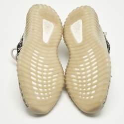 Pre Owned Yeezy x Adidas Boost 350 V2 Slate Size 40 Grey/Black Knit Fabric Low Top Sneakers