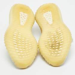 مملوكة مسبقًا Yeezy x Adidas Boost 350 V2 Size 37.5 White Knit Fabric Low Top Sneakers