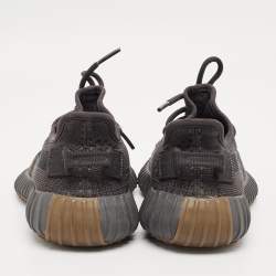 Pre Owned حذاء رياضي ييزي x أديداس بوست 350 V2 قماش تريكو أسود "سيندر" منخفض مقاس 40