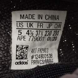 Pre Owned حذاء رياضي ييزي x أديداس بوست 350 V2 قماش تريكو أسود "سيندر" منخفض مقاس 40