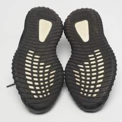 مملوكة مسبقًا Yeezy x Adidas Boost 350 V2 Static Reflective Size 42 Black Knit Fabric and Mesh Lace Up Sneakers