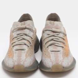 Pre Owned حذاء رياضي ييزي x أديداس بوس 380 "بيبر" تريكو رمادي مقاس 38