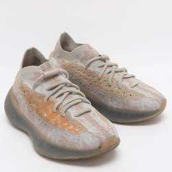 Pre Owned حذاء رياضي ييزي x أديداس بوس 380 "بيبر" تريكو رمادي مقاس 38