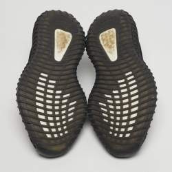 مملوكة مسبقًا Yeezy x Adidas Boost 350 V2 Bred Size 38 Black Knit Fabric Lace Up Sneakers
