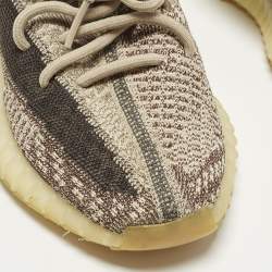 مملوكة مسبقًا حذاء رياضي ييزي x أديداس بوسط 350 V2 زيون قماش تريكو بيج/بني مقاس 38