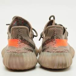مملوكة مسبقًا حذاء رياضي ييزي x أديداس بيلوغا بوست 350 V2  قماش تريكو رصاصي/ برتقالي مقاس  36 2/3