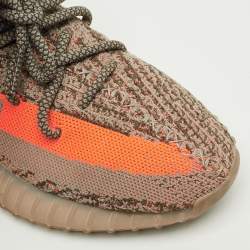 مملوكة مسبقًا حذاء رياضي ييزي x أديداس بيلوغا بوست 350 V2  قماش تريكو رصاصي/ برتقالي مقاس  36 2/3