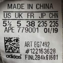 Pre Owned حذاء رياضي ييزي x أديداس بوست 350 في2 قماش تريكو رمادي فورم حقيقي مقاس 36 2/3