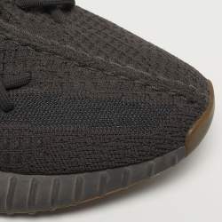 Pre Owned Yeezy x Adidas Boost 350 V2 Size 39.5 Grey Knit Fabric Cinder Low Top Sneakers
