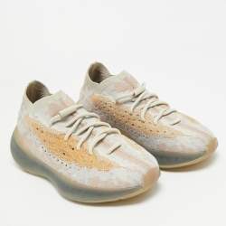 Pre Owned حذاء رياضي ييزي x أديداس بوست 380  ميست ريفلكتيف قماش تريكو رصاصي بعنق منخفض مقاس  38 ⅔