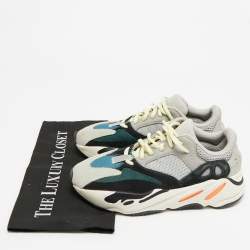 Pre Owned Yeezy x Adidas Boost 700 Size 38.5 Multicolor Leather, Mesh and Suede Wave Runner Low Top Sneakers