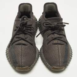 Pre Owned حذاء رياضي ييزي x أديداس قماش تريكو رمادي بوست 350 V2 سيندر مقاس 39.5