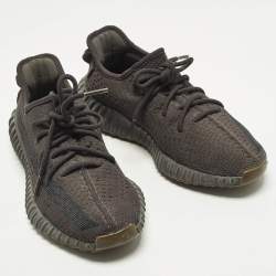 Pre Owned حذاء رياضي ييزي x أديداس قماش تريكو رمادي بوست 350 V2 سيندر مقاس 39.5