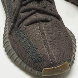 Pre Owned حذاء رياضي ييزي x أديداس قماش تريكو رمادي بوست 350 V2 سيندر مقاس 39.5