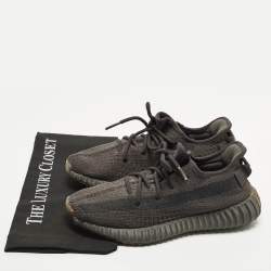 Pre Owned حذاء رياضي ييزي x أديداس قماش تريكو رمادي بوست 350 V2 سيندر مقاس 39.5