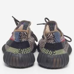Pre Owned Yeezy x Adidas Boost 350 V2 Yecheil (Non-Reflective) Size 40 Multicolor Knit Fabric Low Top Sneakers