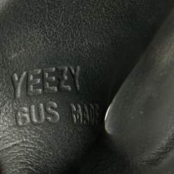 Pre Owned Yeezy x Adidas Onyx Size 36.5 Grey Rubber Flat Slide