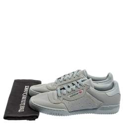 Yeezy x Adidas Grey/Blue Leather Powerphase Calabasas Sneakers Size FR41 1/2