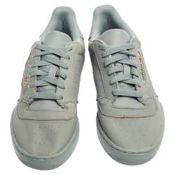 Yeezy x Adidas Grey/Blue Leather Powerphase Calabasas Sneakers Size FR41 1/2