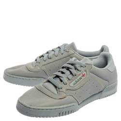 Yeezy x Adidas Grey/Blue Leather Powerphase Calabasas Sneakers Size FR41 1/2