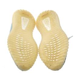 Pre Owned Yeezy x Adidas Blue/White Cotton Knit Boost 350 V2 Sneakers Size 39.5