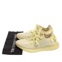 Pre Owned Yeezy x Adidas Boost 350 V2 Butter Sneakers Size 39.5