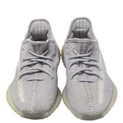 Pre Owned Yeezy x Adidas Grey Cotton Knit Boost 350 V2 'Trfrm' Sneaker Size 38