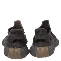 Pre Owned Yeezy x adidas Dark Grey Boost 350 V2 Cinder (Non-Reflective) Sneakers Size 39.5