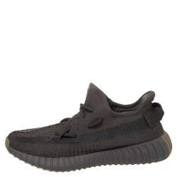 Pre Owned Yeezy x adidas Dark Grey Boost 350 V2 Cinder (Non-Reflective) Sneakers Size 39.5