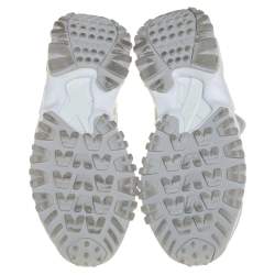 Pre Owned Adidas Torsion x Opening Ceremony Grey/White Suede, Fabric And Leather Zipper Detail Boots Size 40.5