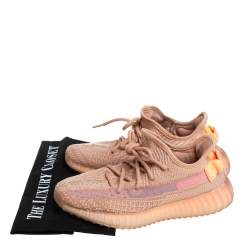 مملوكة مسبقًا Yeezy x adidas Clay Knit Fabric Boost 350 V2 Sneakers Size 36 2/3