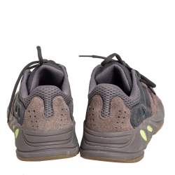Pre Owned Yeezy x adidas Grey/Brown Mesh And Suede Boost 700 Mauve Sneakers Size 38 2/3