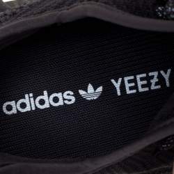 Pre Owned Yeezy x Adidas Grey Knit Fabric Boost 350 V2 Sneakers Size 40 2/3