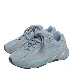 Pre Owned Yeezy x adidas Hospital Blue Mesh And Suede Boost 700 V2 Sneakers Size 37 1/3