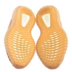 Pre Owned حذاء رياضي كلاي أديداس X ييزي بوست 350 V2 قماش تريكو بيج مقاس 38